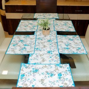 Table Runner & 6 Pcs Mat
